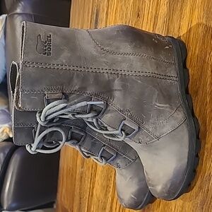 Sorel Gray Ankle Boots